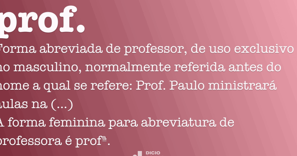 Exemplos de abreviação de professora e suas utilizações
